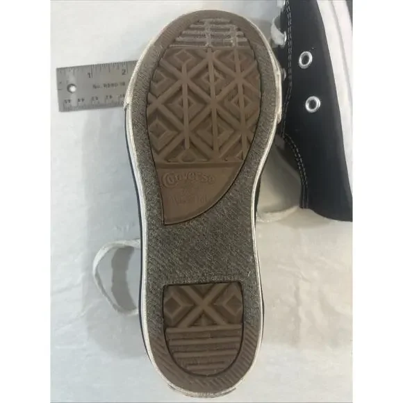 Converse All Star Chuck Taylor Youth US 1 / UK 13.5 Black Low‑Top Sneakers Shoes - Picture 9 of 16